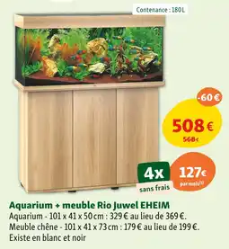 Maxi Zoo EHEIM Aquarium + meuble Rio Juwel offre