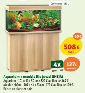 Maxi Zoo EHEIM Aquarium + meuble Rio Juwel offre