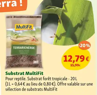 Maxi Zoo MultiFit Substrat forêt tropicale offre