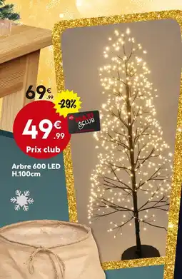 Maxi Bazar Arbre 600 LED H.100cm offre