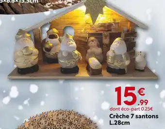 Maxi Bazar Crèche 7 santons offre