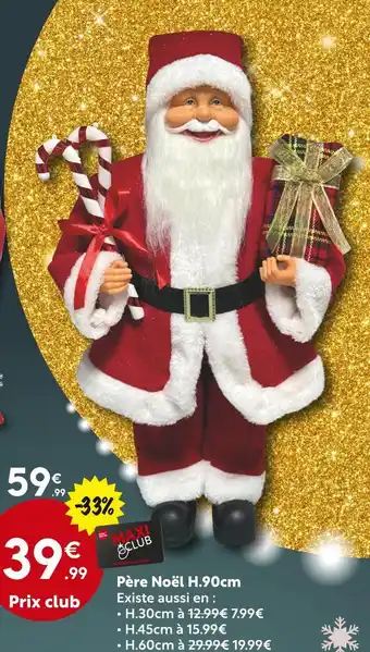 Maxi Bazar Père Noël H.90cm offre