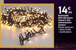 Maxi Bazar Guirlande 240 led blanc chaud l.11m offre