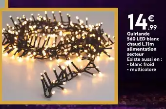 Maxi Bazar Guirlande 240 led blanc chaud l.11m offre
