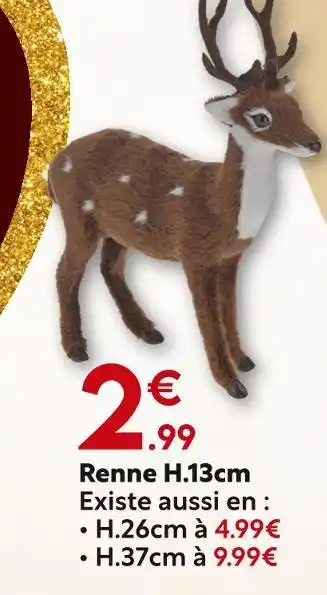 Maxi Bazar Renne H.13cm offre