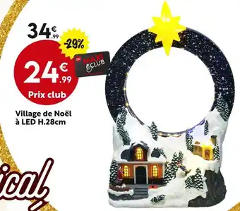 Maxi Bazar Village de noël à led h.28cm offre
