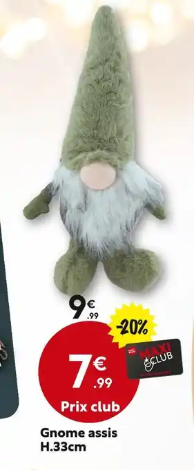 Maxi Bazar Gnome assis h.33cm offre
