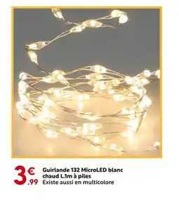 Maxi Bazar Guirlande 132 MicroLED blanc chaud offre