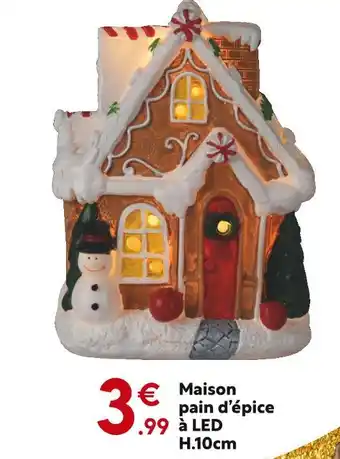 Maxi Bazar Maison pain d'épice à LED offre