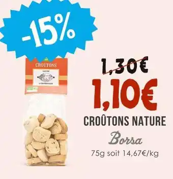 Naturalia Croûtons nature offre