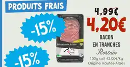Naturalia ROSTAIN Bacon en tranches offre