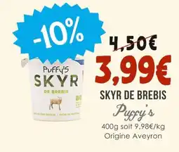Naturalia Puffy's Skyr de brebis offre
