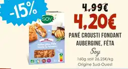 Naturalia SOY Pané crousti fondant aubergine, féta offre