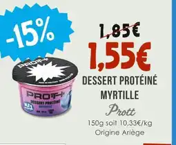 Naturalia PROTT Dessert protéiné myrtille offre
