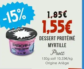 Naturalia PROTT Dessert protéiné myrtille offre