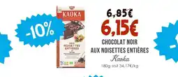 Naturalia KAOKA Chocolat noir aux noisettes entières offre