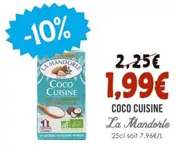 Naturalia LA MANDORLE Coco cuisine offre