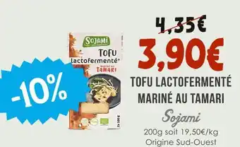 Naturalia SOJAMI Tofu lactofermenté mariné au tamari offre