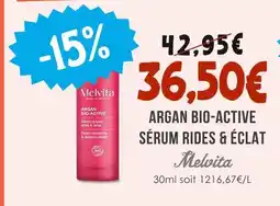 Naturalia Melvita Argan Bio-Active Sérum Rides & Éclat offre