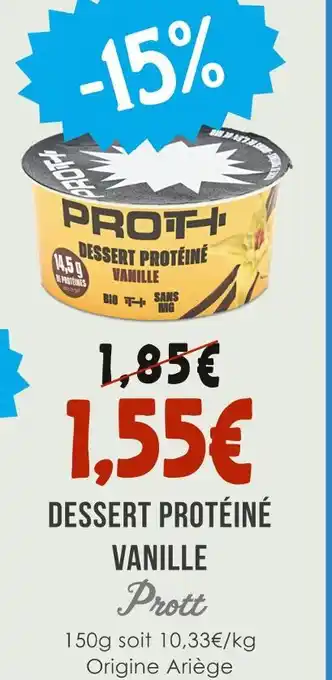 Naturalia PROTT Dessert protéiné vanille offre