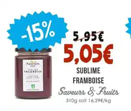 Naturalia SAVEURS ET FRUITS Sublime framboise offre