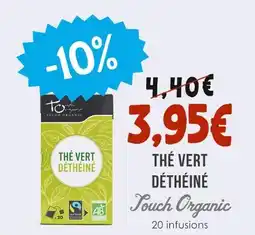 Naturalia TOUCH ORGANIC Thé vert déthéiné offre