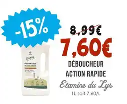Naturalia ETAMINE DU LYS Déboucheur action rapide offre