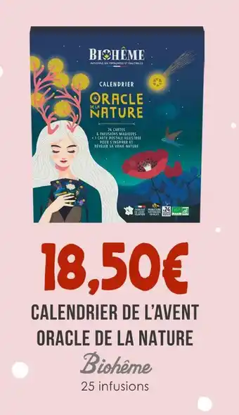 Naturalia Biohème Calendrier de l'Avent Oracle de la Nature offre