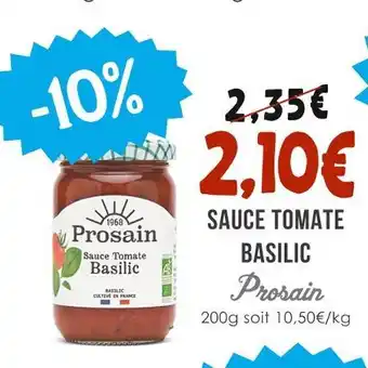 Naturalia Prosain Sauce Tomate Basilic offre