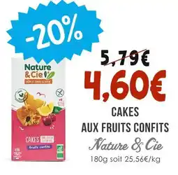 Naturalia Nature & Cie Cakes aux fruits confits offre