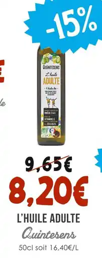 Naturalia QUINTESENS L'huile adulte offre