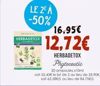 Naturalia PHYTOCEUTIC Herbadetox offre