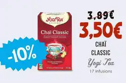 Naturalia YOGI TEA Chaï classic offre