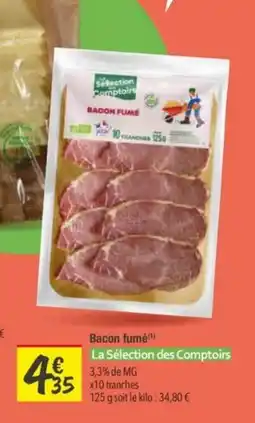 Les Comptoirs de la Bio Bacon fumé offre