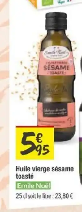 Les Comptoirs de la Bio EMILE NOËL Huile vierge sésame toasté offre