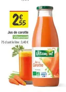 Les Comptoirs de la Bio VITAMONT Jus de carotte offre