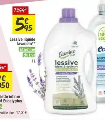 Les Comptoirs de la Bio ETAMINE DU LYS Lessive liquide lavandin offre