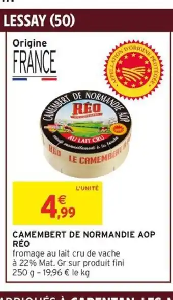 Intermarché Express RÉO Camembert de normandie aop offre