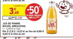 Intermarché Express MICHEL BRÉAVOINE Jus de pomme offre