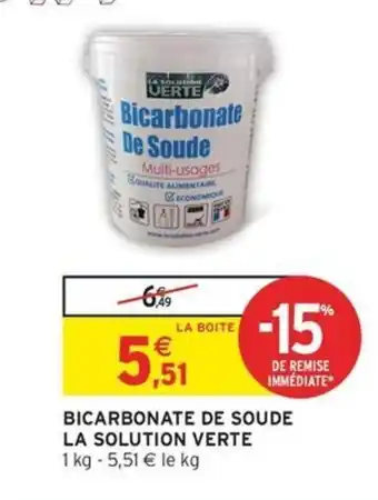 Intermarché Express LA SOLUTION VERTE Bicarbonate de soude offre