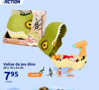 Action Valise de jeu dino offre