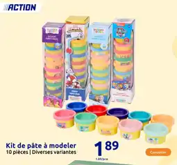 Action Kit de pâte à modeler 10 pièces offre