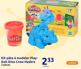 Action Kit pâte à modeler Play- Doh Dino Crew Hasbro 2 pièces offre