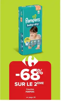 Carrefour Market PAMPERS Couches offre