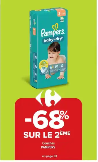 Carrefour Market PAMPERS Couches offre