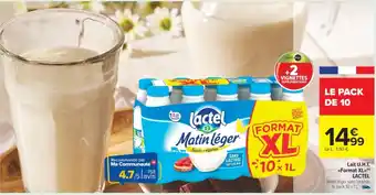 Carrefour Market LACTEL Lait U.H.T. Format XL offre