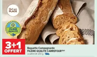 Carrefour Market FILIERE QUALITE CARREFOUR Baguette Campagnarde offre
