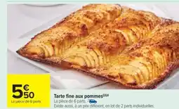 Carrefour Market Tarte fine aux pommes offre