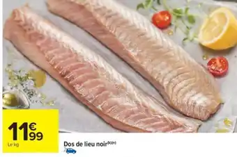 Carrefour Market Dos de lieu noir offre