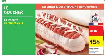 Carrefour Market Viande Bovine: rôti offre